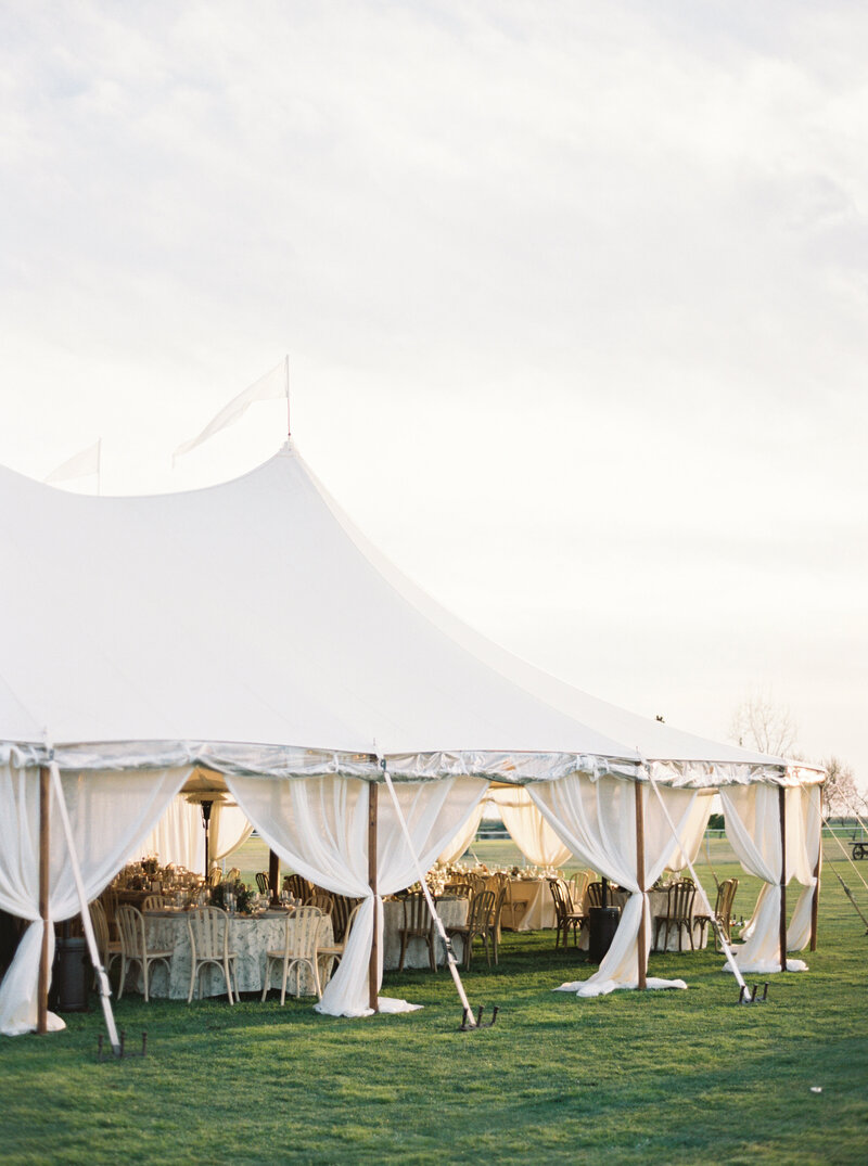 tented private estate wedding