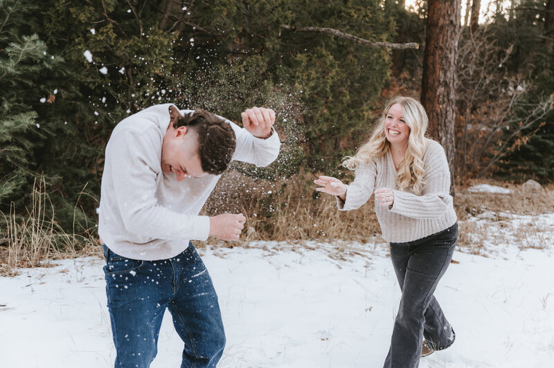 Couple's engagement session in Old Town