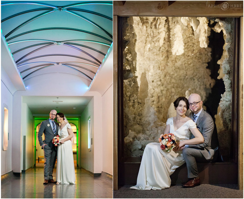 Denver Museum of Nature and Science Exhibit Wedding Photos