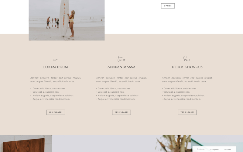Showit theme for coaches and creatives - minimalistic, elegant & classy 03