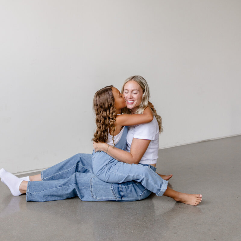 Mom And Daughter Hugging Family Photos