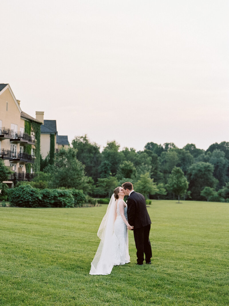 Sunset Portraits of Bride and Groom