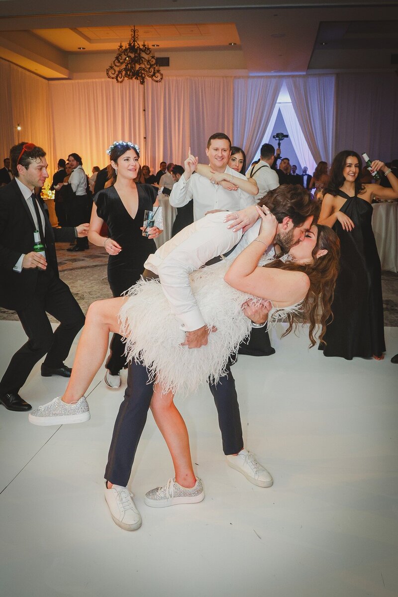 groom-dipping-bride-florida-reception