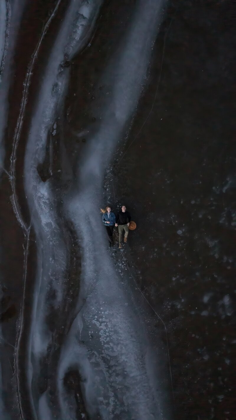 Winter Wyoming Engagements at Alcova Lake