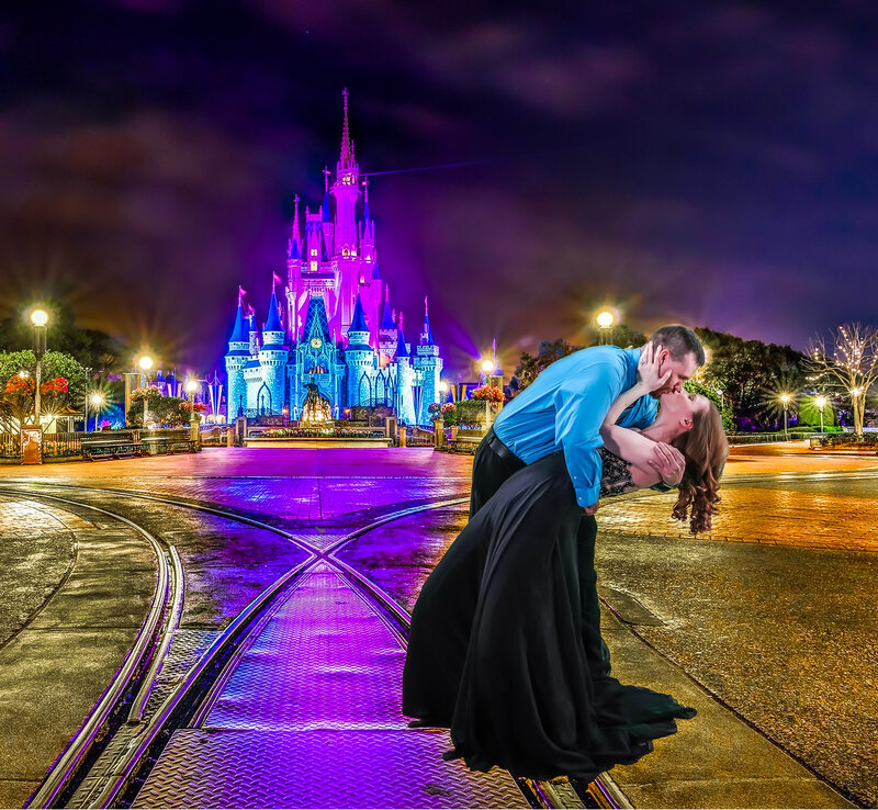 Kodi and Erika and disney castle