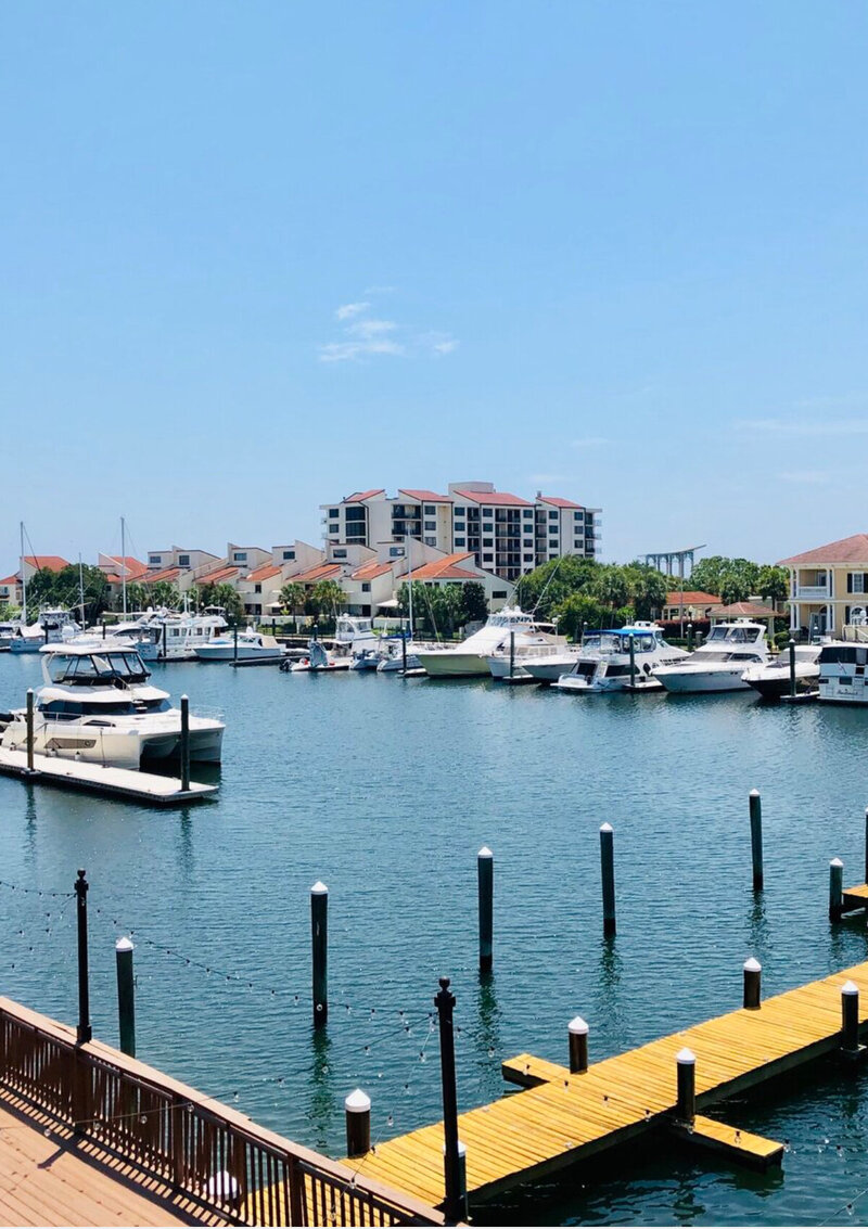 scenic marina waterfront, top wedding venue, all-inclusive pensacola wedding venue, comprehensive services, most romantic wedding venue, pensacola's most romantic venue