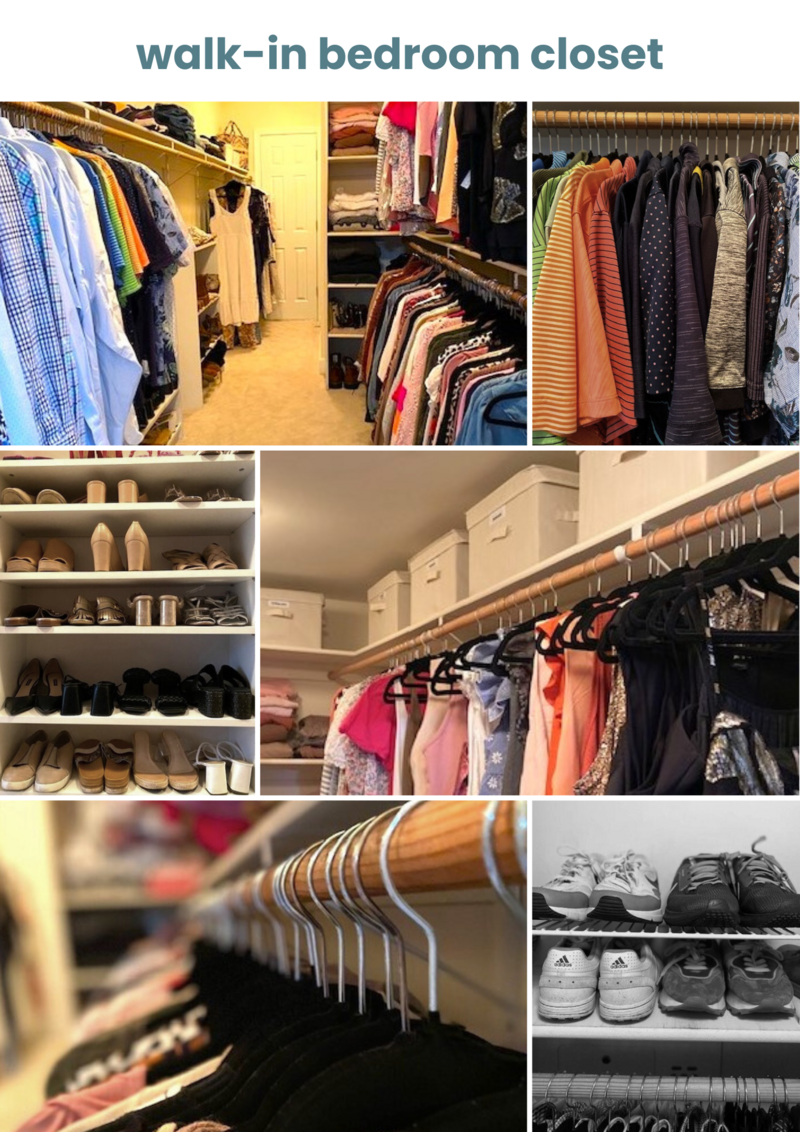 home organization for walk-in closet