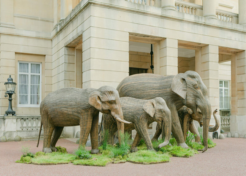 chloe-winstanley-events-lancaster-house-elephant-family-sculptures
