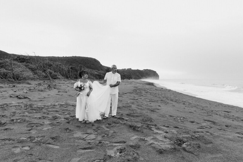 couple walking on the beach