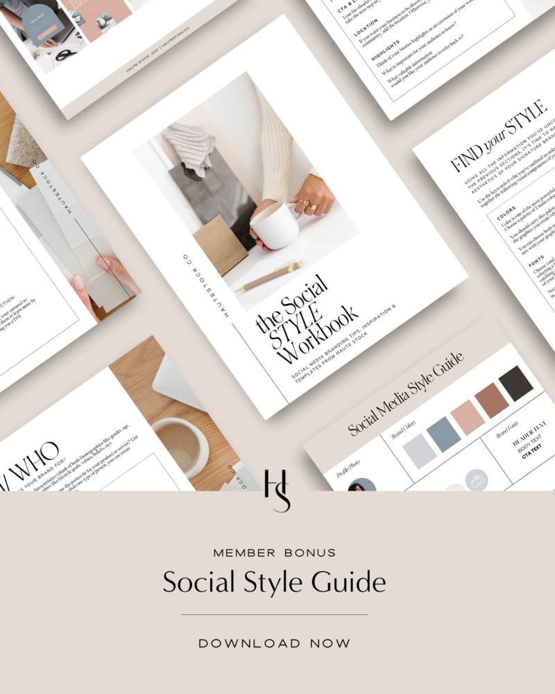 Style Guide Canva workbook