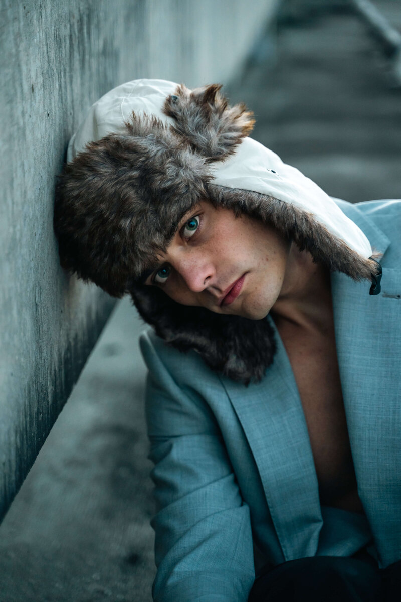 Portrait photo of man with hat on