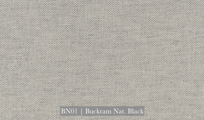 BN01 Buckram natural black