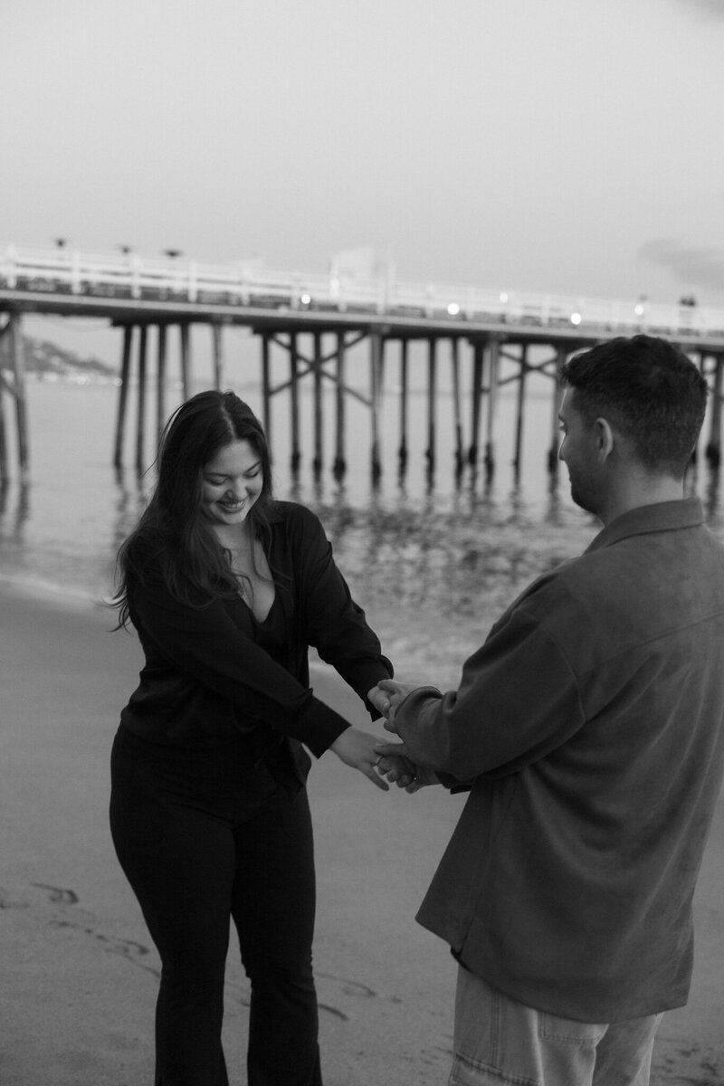 Malibu Pier Engagement Photos, Malibu Documentary Photographer, California Wedding Photographer-01