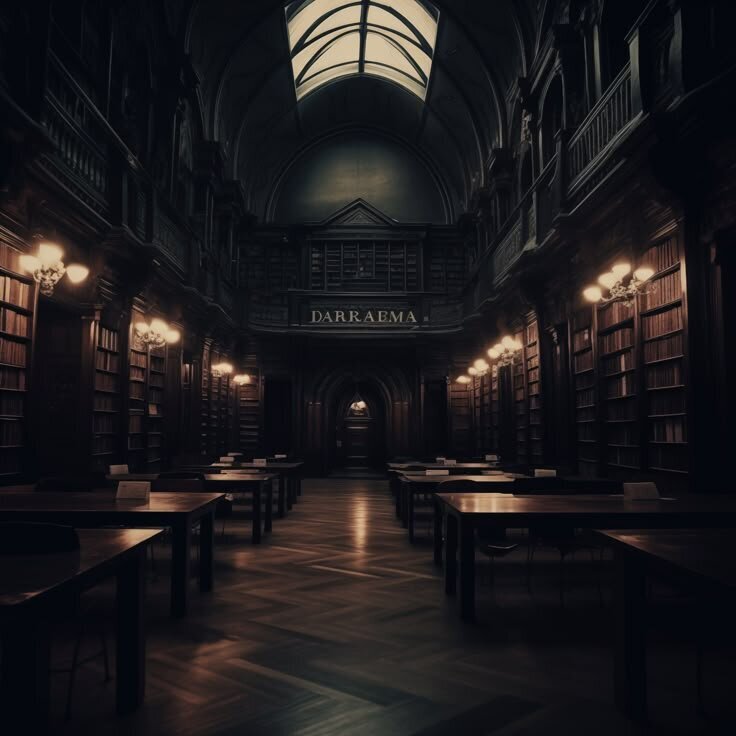 Dark Academia Library