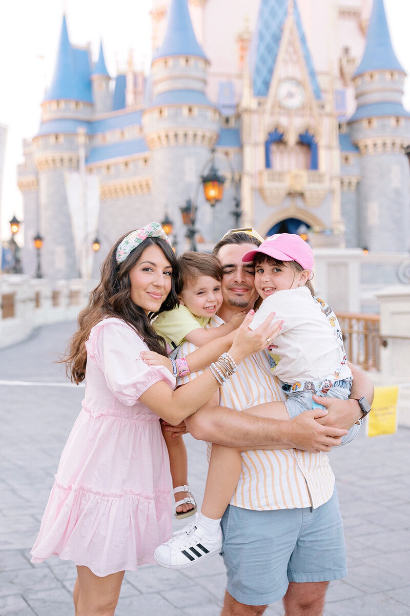 Cassie Loree and her family at Disney