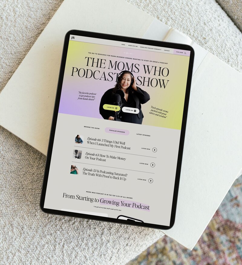 Colorful Showit Design for Coach