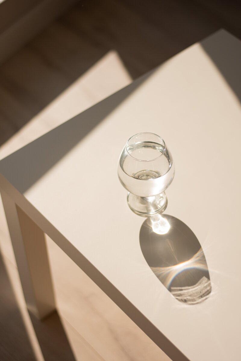 Water Glass on Table