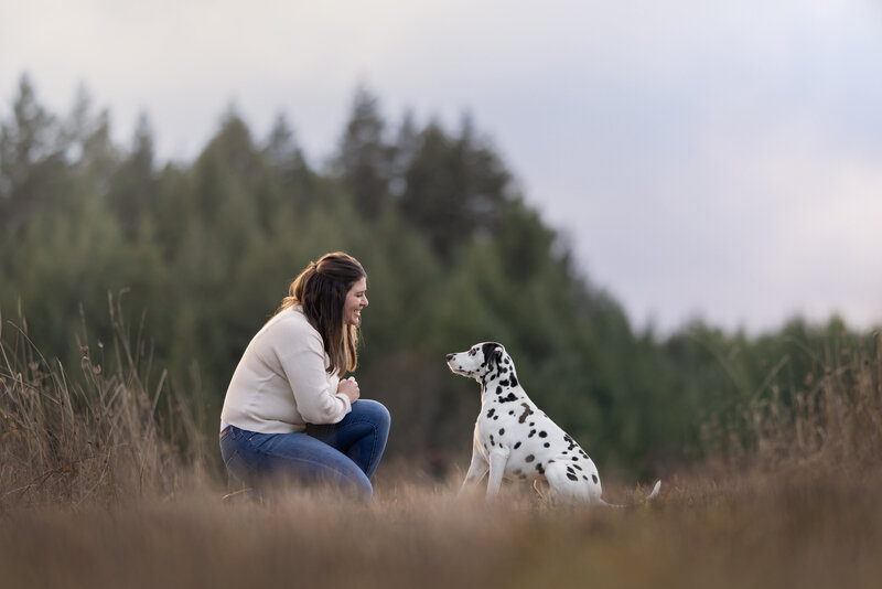 dog photography at Cascade Locks