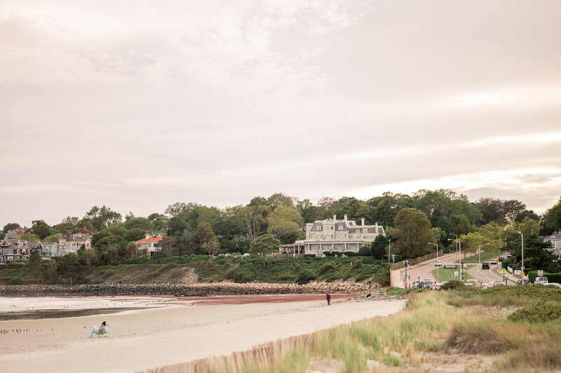 A scenic look at The Chanler at Cliff Walk perched above the Newport shoreline. With sweeping coastal views and old-world architecture, it’s one of Rhode Island’s most romantic wedding venues and boutique hotels.