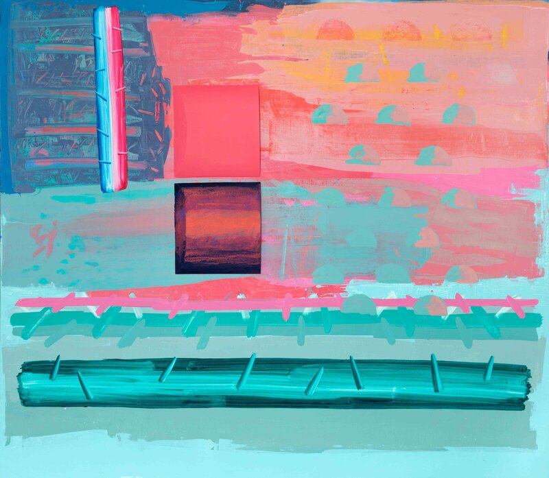 Hot Centre Findings, 1997 Oil and wood on canvas 211 x 240.5 cm (1)_11zon
