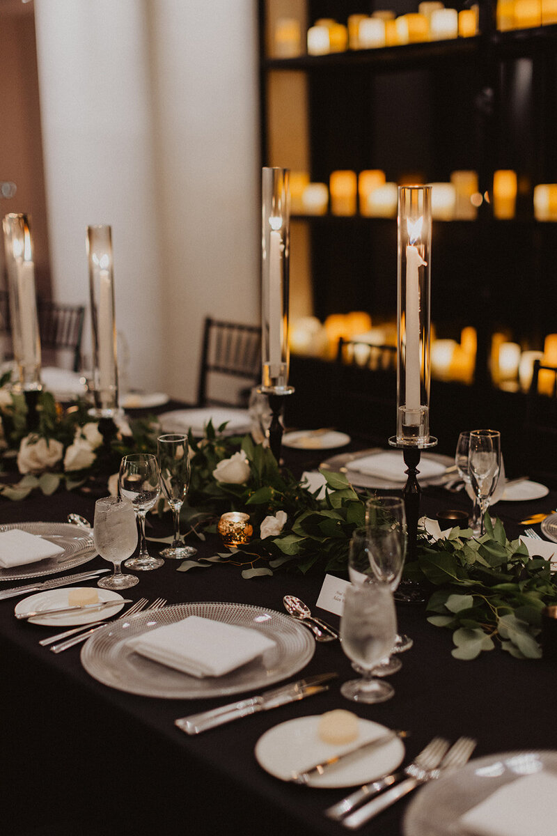 Table decor at Hotel Washington wedding