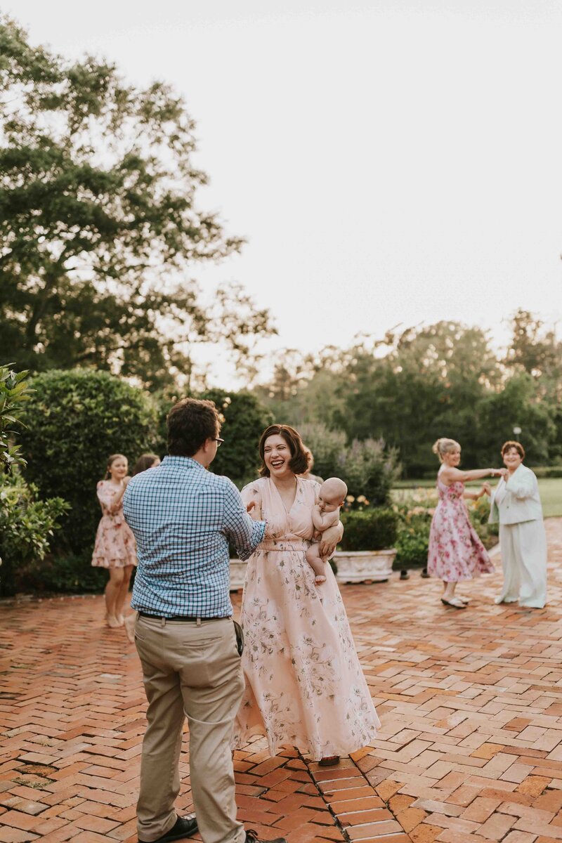 couple embracing while looking at one another