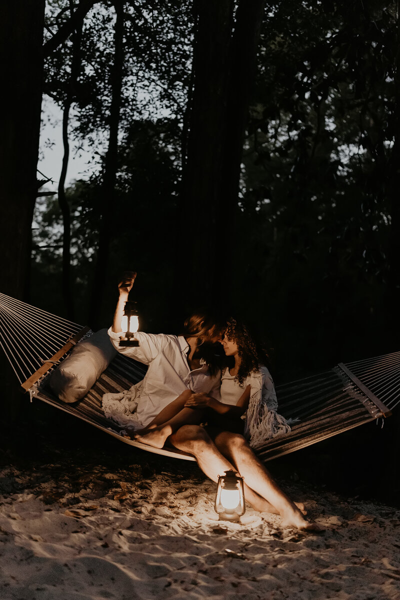 smoky mountain camping wedding