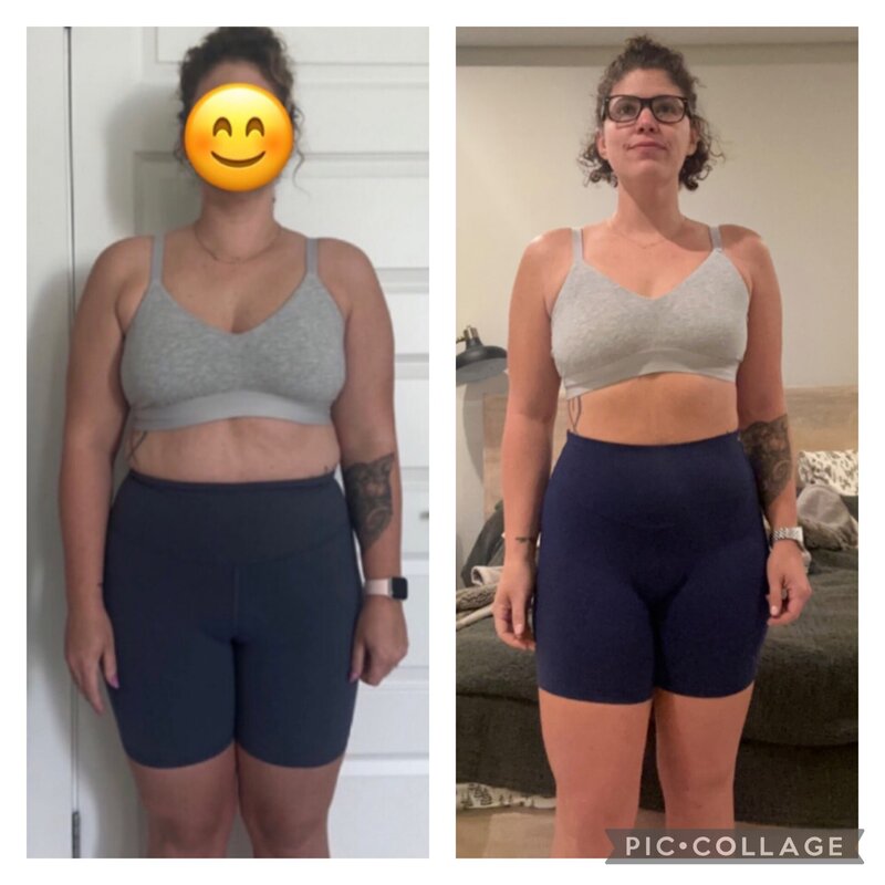 Before and after of Chloe