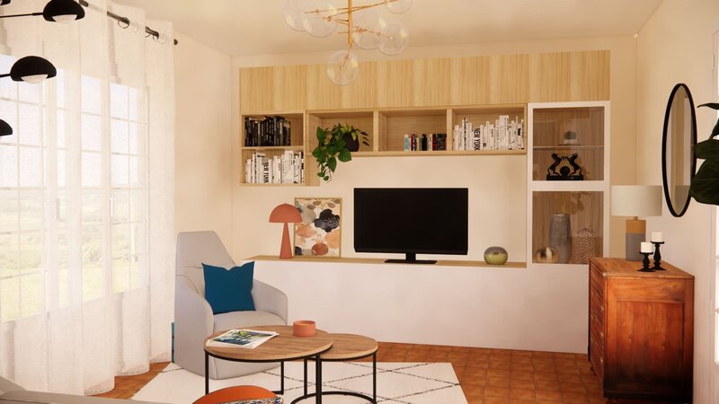 Sejour modernise projet Richelieu Sandrine Meurice Decoration