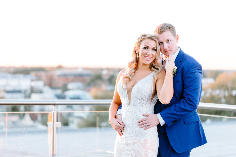 charleston wedding photographers the cedar room wedding- charleston wedding photographer- south carolina wedding photographer- rooftop bride and groom photos