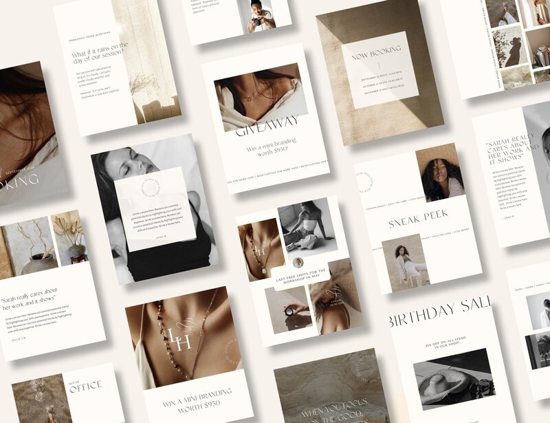 Minimal Instagram templates Wabi Sabi 1