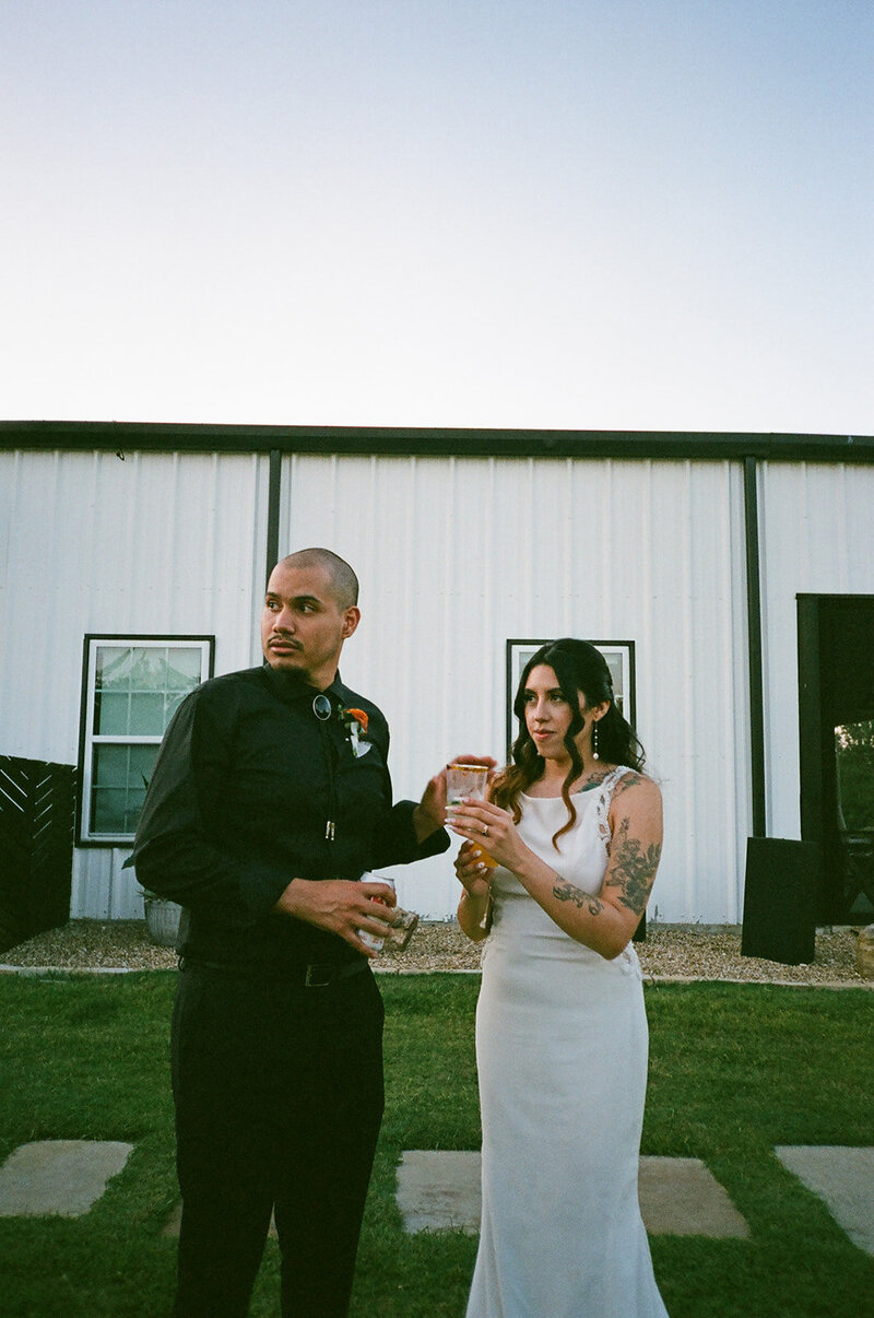 documentary style film  image of a couple in a dallas texas wedding venue