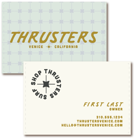 Thrusters Business Cards