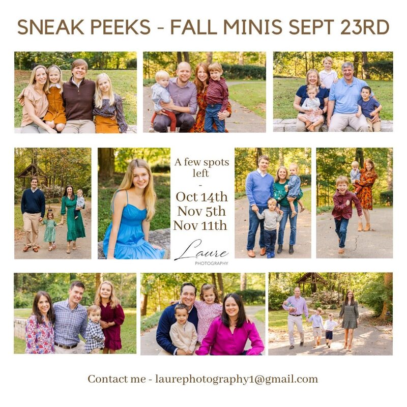 Fall mini-sessions Atlanta photographer