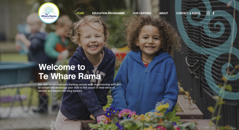 Te Whare Rama Preschools website design