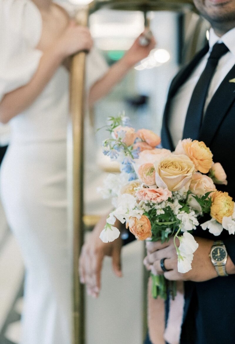 Indiana_Michigan_Wedding Planner_Hotel Carmichael_Carmel Indiana_Wedding Day Editorial_Bride & Groom_Bridal Bouquet