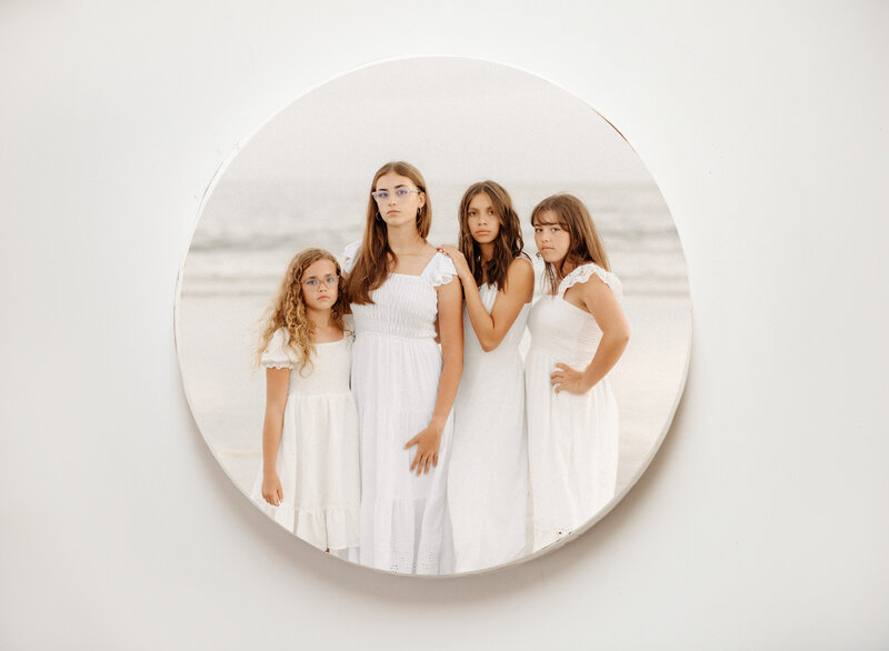 Wood Print Round (off white)2
