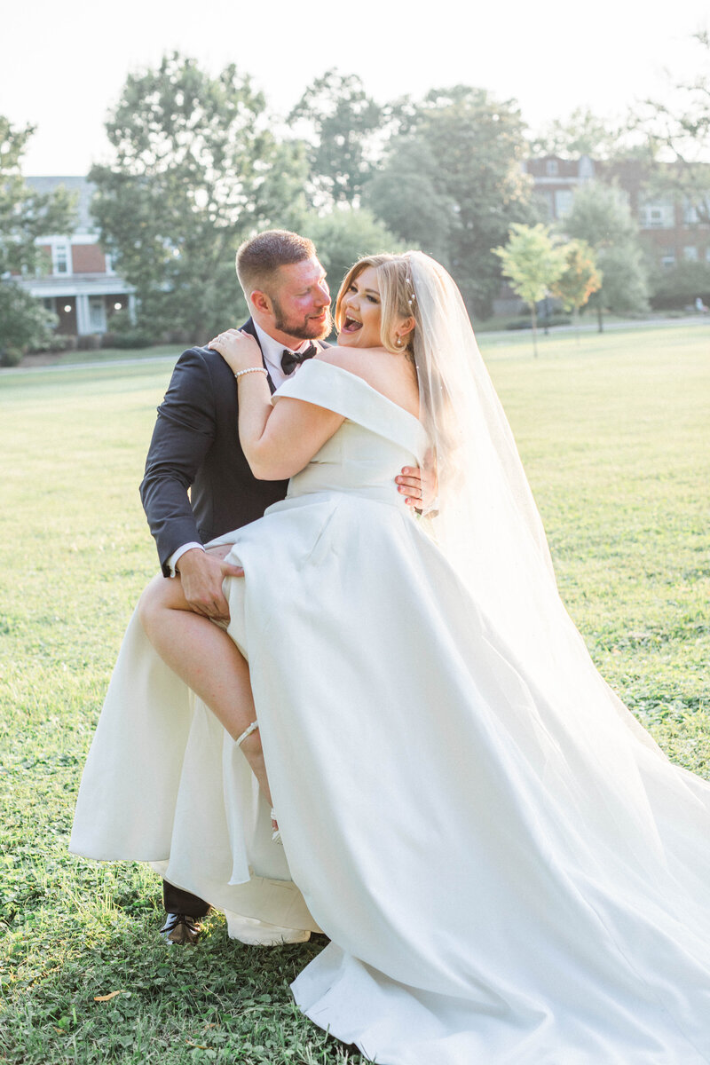 a beautiful elegant wedding photo taken at a wedding venue estate