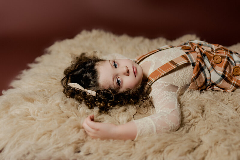 Children's fine art studio photography by Pretty Peach Photography