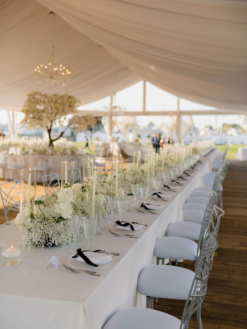 Elegant luxury tented wedding in Connecticut