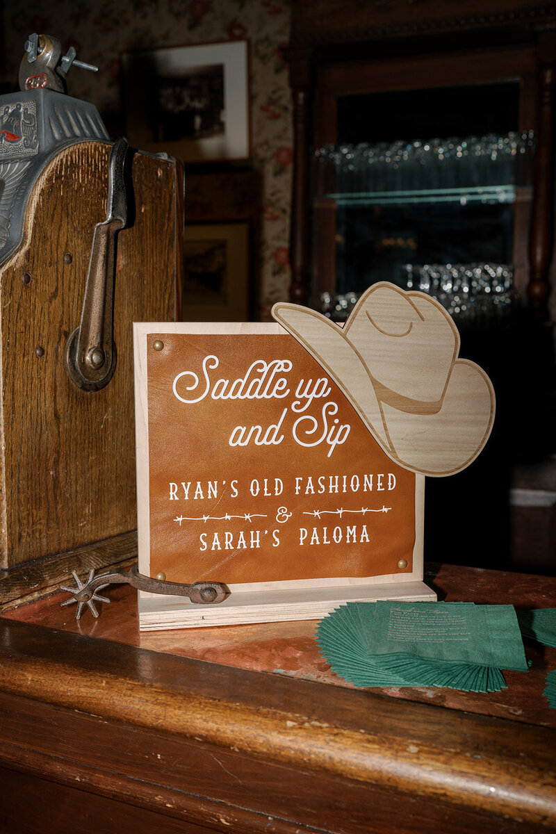 Saddleridge Bar Sign