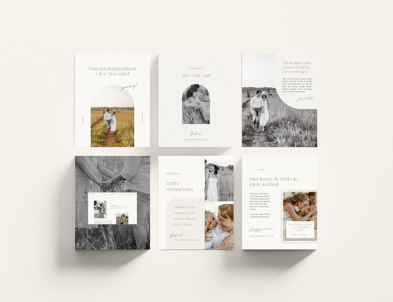 Neutrale Instagram templates voor fotografen Ivory Vines 9