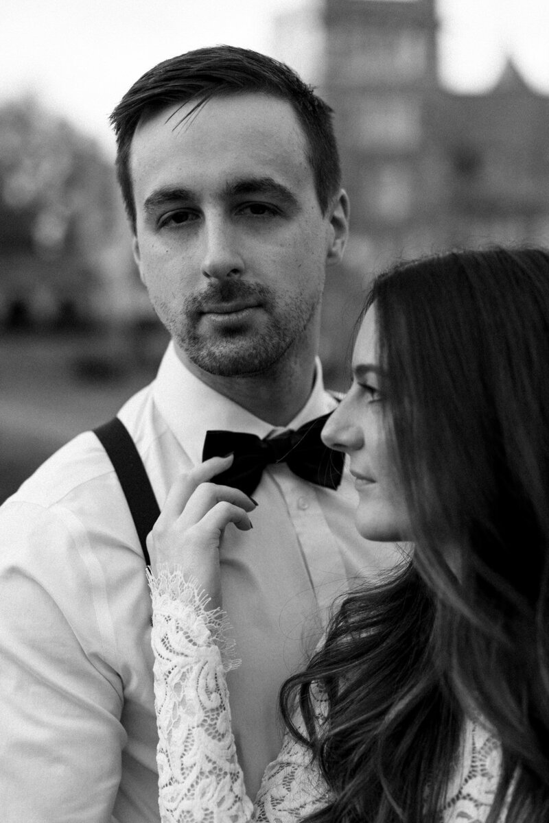 Bride and Groom portraits in North Carolina, by Andrea-Marie Photography