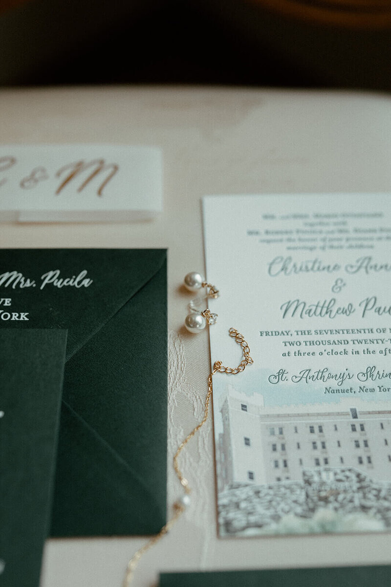 Fully custom wedding invitations by SGH Creative