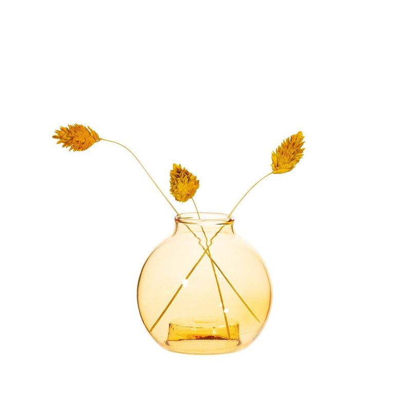 yellow bubble vase