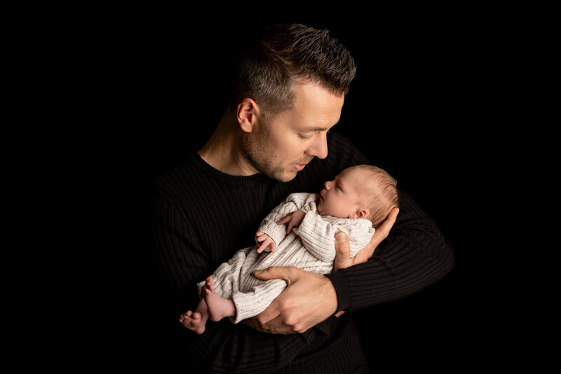 Vader en baby - Juliette fotografie