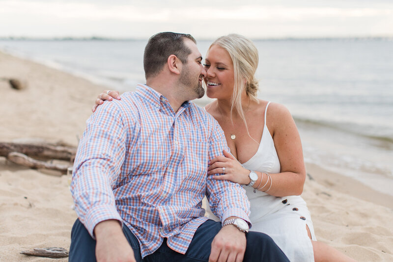 Terrapin Beach Park engagement photos in Stevensville, Maryland by Annapolis photographer, Christa Rae Photography