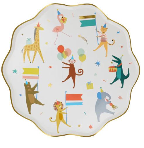 Animal_Parade_dinner_Plate_Engraved_Events_Kids_Party_Package