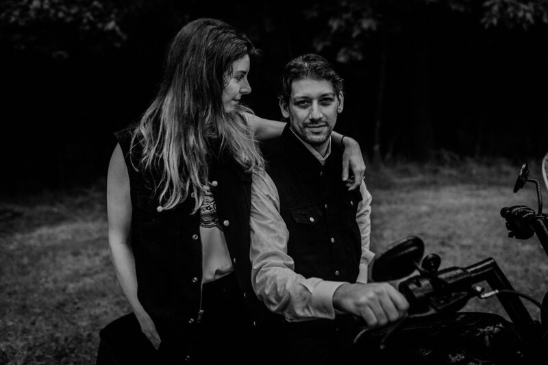 23_Eagle_River_Wisconsin_Lake_Cabin_Rainy_Engagement_Photos_Motorcycles_Harley_Davidson_James_ Stokes_Photograhy_WI.24