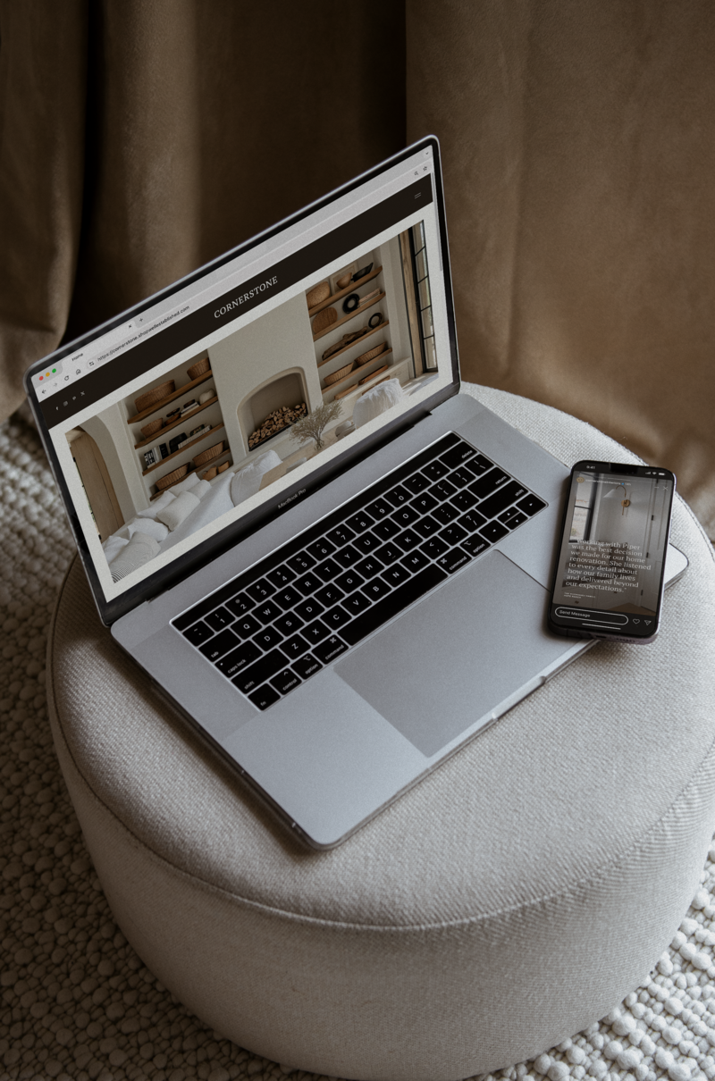 refined workspace with focus on brand creation